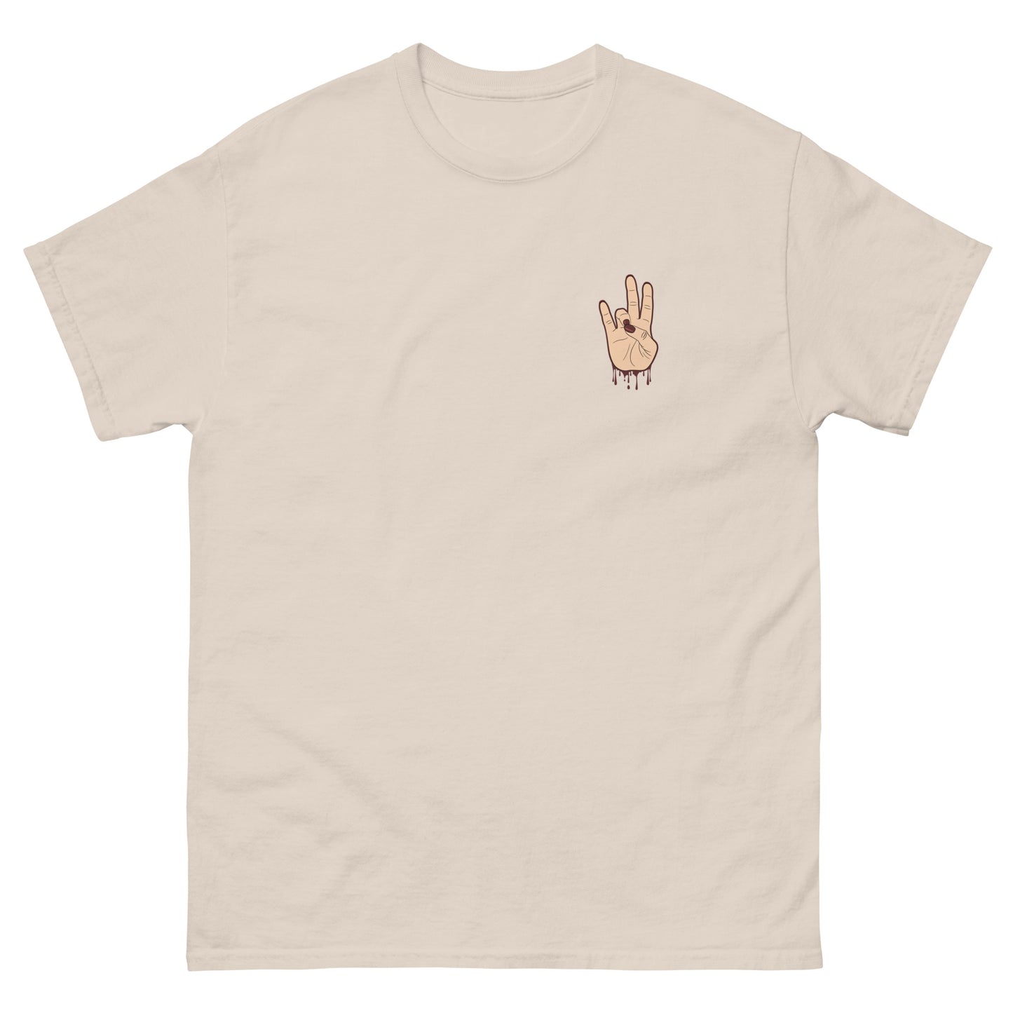 Wee Oop Hand Sign Pocket Classic Tee