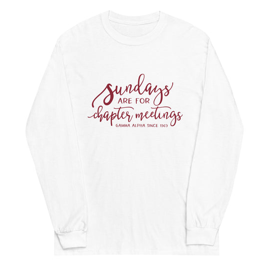 Sunday Meetings Long Sleeve T-Shirt